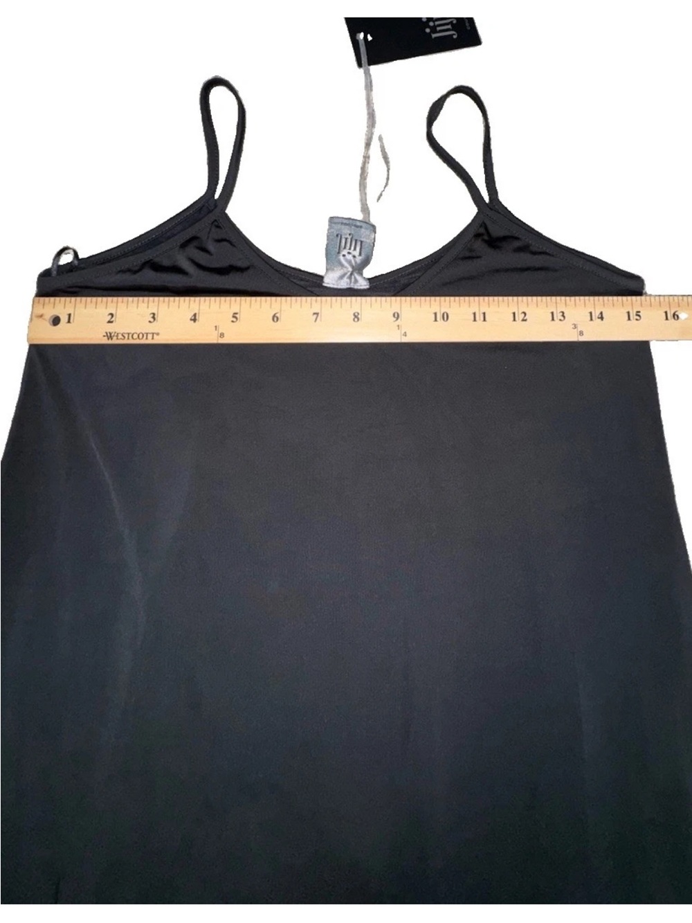 Jijil Couture Black Maxi Dress Size 38 US 2 Spaghetti Strap NWT $430 Designer - Picture 8 of 12